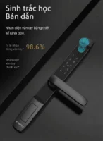 Khóa cửa nhôm điều khiển từ xa Kenitsu màu đen sang trọng