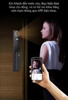 Chức năng giao tiếp qua khóa với khách bằng video call trên điện thoại