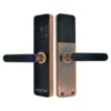 Khóa cửa vân tay cửa gỗ màu đồng loại nhỏ Kenitsu