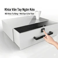 Khóa vân tay ngăn kéo cho bàn làm việc giúp bảo mật tài liệu cá nhân an toàn và hiện đại.
