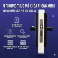 5 phương thức mở khóa thông minh Kenitsu vân tay app mã số