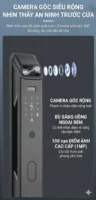Camera góc rộng quan sát từ xa trên khóa thông minh Kenitsu