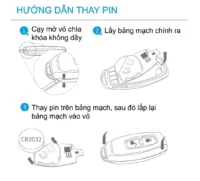 Hướng dẫn các bước thay pin CR2032 cho điều khiển từ xa khóa thông minh