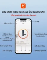 Giao diện ứng dụng điện thoại điều khiển khóa cửa nhôm thông minh