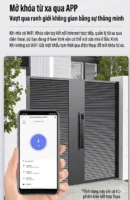 Tính năng mở khóa từ xa qua app điện thoại cho khóa cửa cổng thông minh