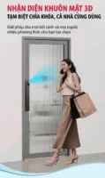 Tính năng nhận diện khuôn mặt Face ID trên khóa cửa nhôm kết nối wifi