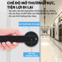 Chế độ mở thường trực tiện lợi đi lại khóa vân tay Kenitsu TC60
