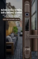 Mẫu khóa cửa cổng thông minh ngoài trời Kenitsu Pro với bảng điều khiển siêu mỏng 37mm tinh tế