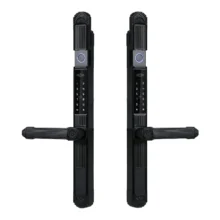 Khóa cửa cổng thông minh Kenitsu Pro bản 2 mặt vân tay chống nước màu đen sang trọng