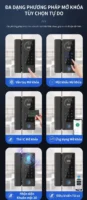 6 cách mở khóa thông minh của khóa cửa kính cường lực Kenitsu SC6