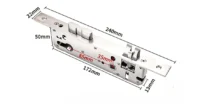 Sơ đồ bản vẽ kích thước chi tiết ruột khóa cửa cổng thông minh Kenitsu Pro