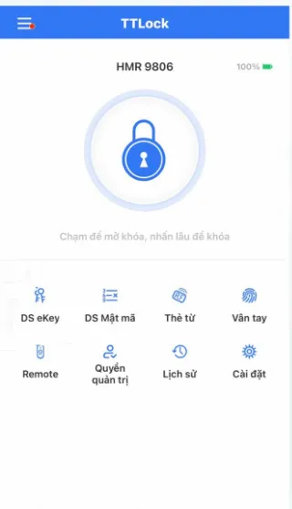 So Sánh Khóa Thông Minh Và Khóa Cơ Truyền Thống 6 Giao diện ứng dụng TTLock điều khiển khóa thông minh từ xa trên điện thoại