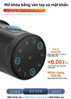 Poster giới thiệu công nghệ nhận diện vân tay 360 độ và màn hình mã số ảo bảo mật của Kenitsu MDB