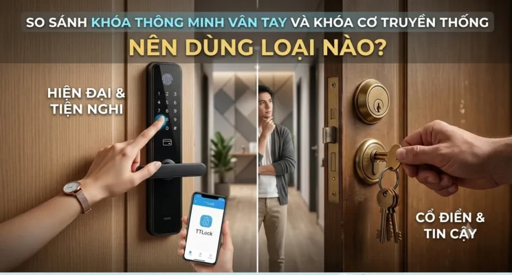 So sánh khóa thông minh và khóa cơ