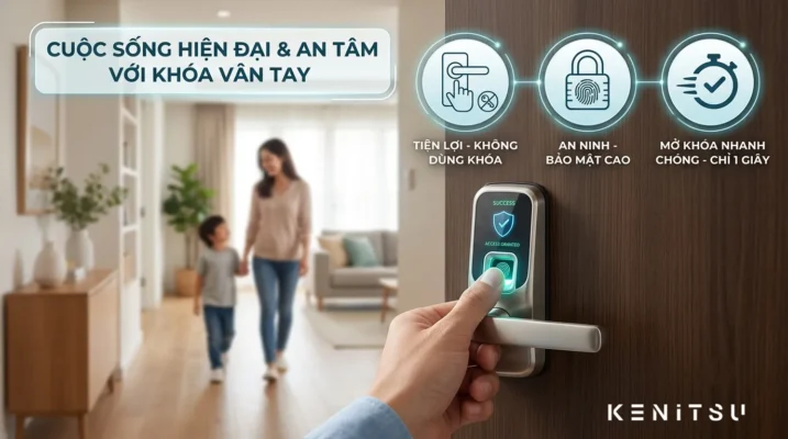 Các ưu điểm của khóa vân tay thông minh cho gia đình hiện đại