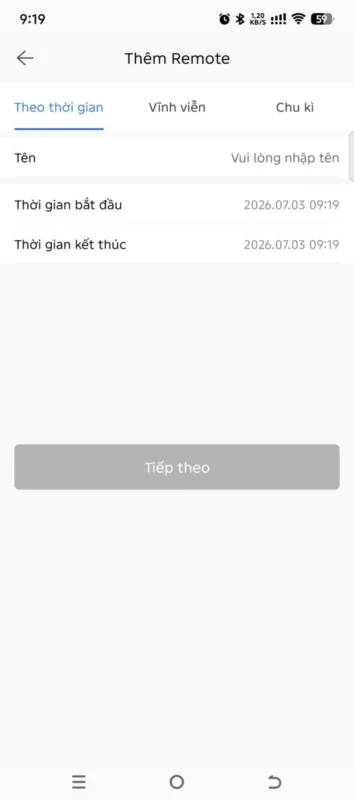 Các bước tích hợp bộ điều khiển từ xa cầm tay cho khóa cửa app