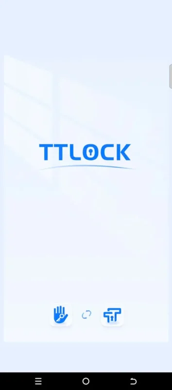 Màn hình khởi động ứng dụng TTLock trên điện thoại