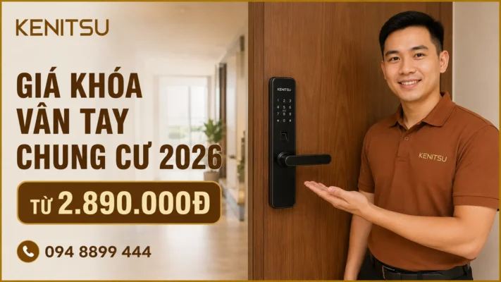Giá khóa vân tay chung cư Kenitsu năm 2026