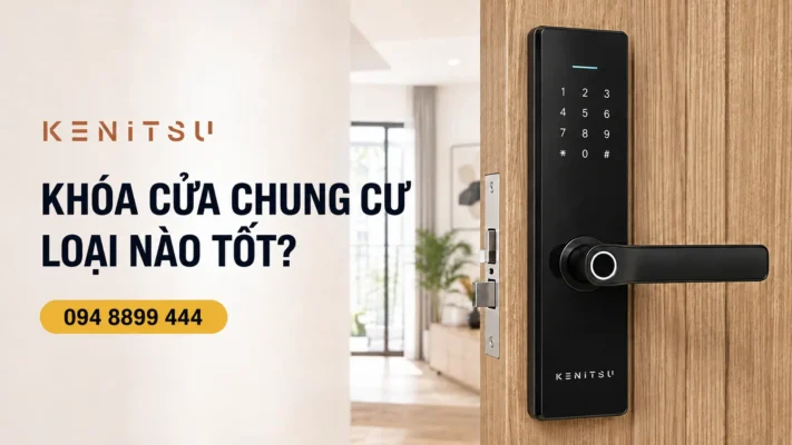 Khóa cửa chung cư loại nào tốt với các mẫu khóa Kenitsu