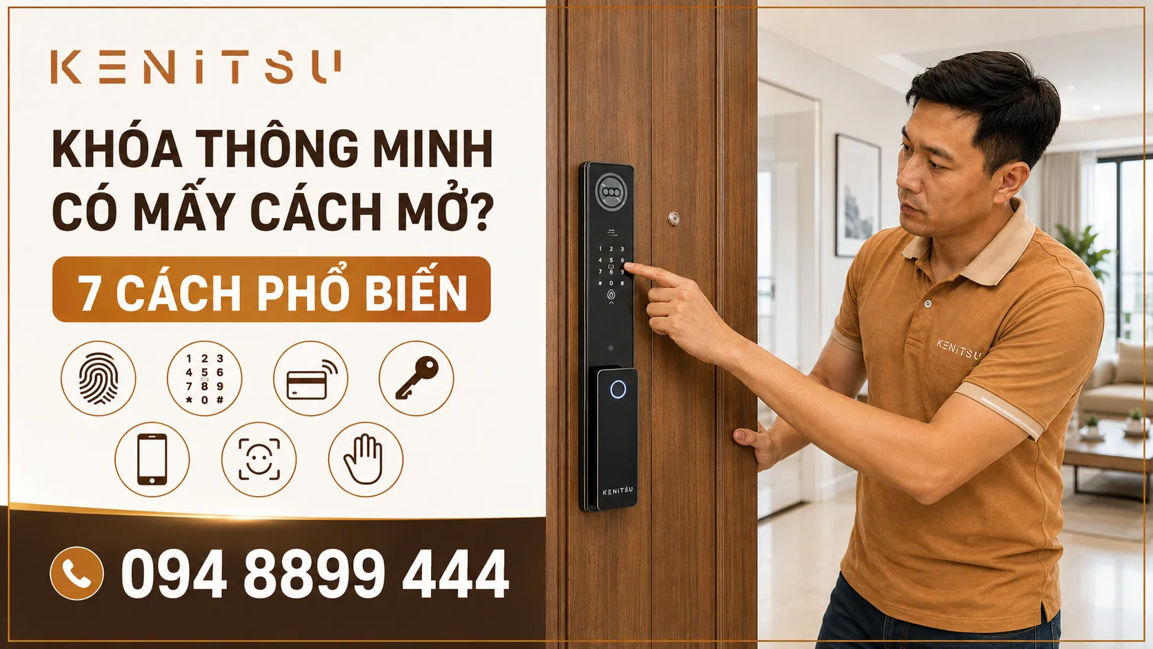Khóa cửa thông minh có mấy cách mở với 7 phương thức phổ biến