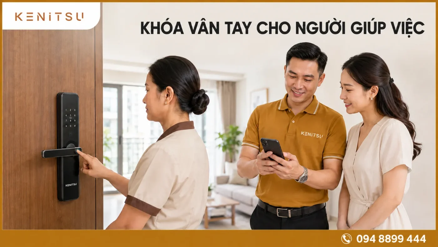 Khóa vân tay cho người giúp việc quản lý bằng ứng dụng TTLock