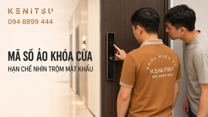 Mã số ảo khóa cửa Kenitsu TA68 hạn chế nhìn trộm mật khẩu