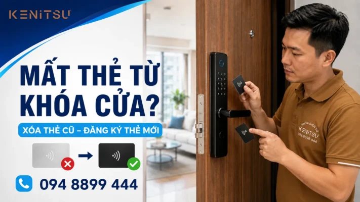 Mất thẻ từ khóa cửa chung cư được kỹ thuật viên Kenitsu hỗ trợ