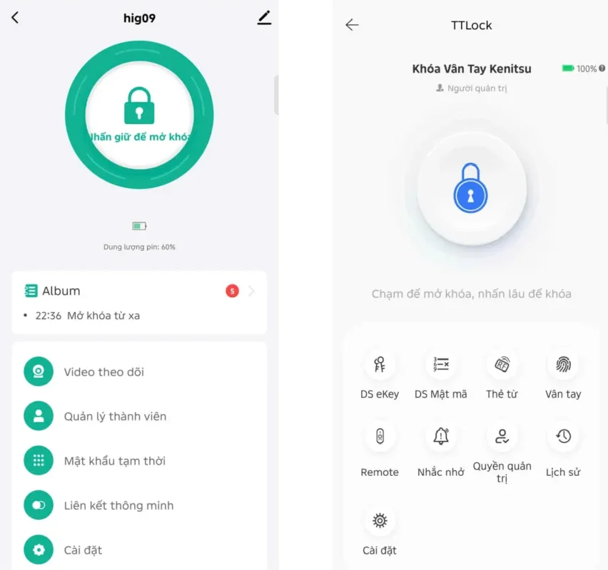 Quản lý khóa cửa chung cư bằng ứng dụng điện thoại