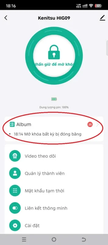 Khóa cửa chung cư chống trộm: 9 tiêu chí chọn an tâm 3 Cảnh báo tác động bất thường trên khóa Kenitsu HIG09