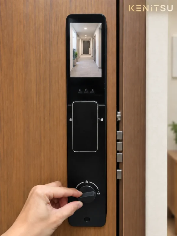 Khóa cửa chung cư chống trộm: 9 tiêu chí chọn an tâm 4 Chốt riêng tư phía trong khóa cửa căn hộ Kenitsu