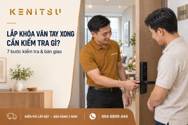 Lắp khóa vân tay xong cần kiểm tra gì khi bàn giao