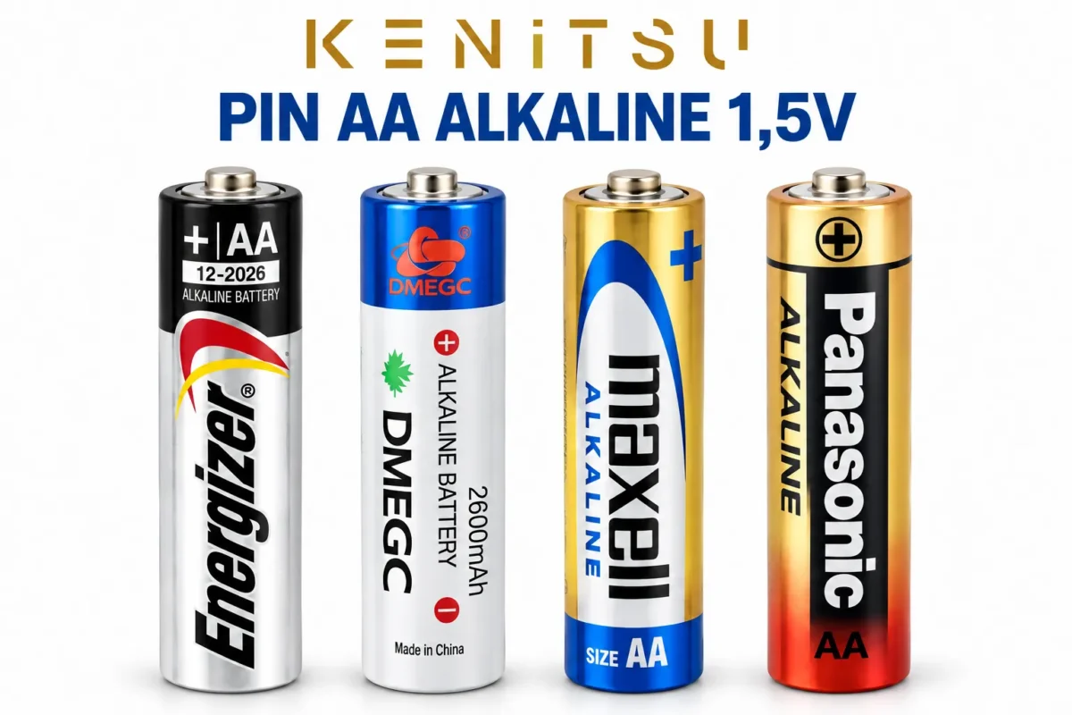 Cách mở khóa vân tay khi hết pin: 3 phương án an toàn 8 Các loại pin AA Alkaline 1,5V dành cho khóa vân tay