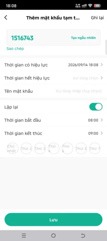 Khóa cửa chung cư chống trộm: 9 tiêu chí chọn an tâm 7 Tạo mật khẩu tạm thời cho khách vào căn hộ