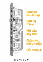 Cấu tạo bên trong ruột khóa vân tay loại to Kenitsu khi mở nắp.